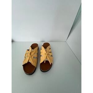 New Women Cute Yellow Front Bow Slide on slipper Size 41 (US 10)